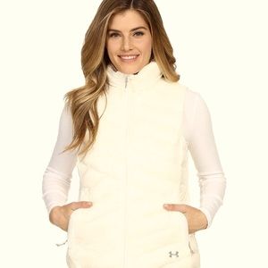 Under Armour Infrared ColdGear Uptown Puffer Vest Ivory S Small